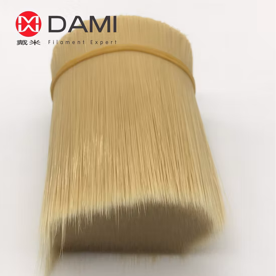 Filaments d'animal familier synthétiques coniques solides d'imitation de soie blanche naturelle en plastique pour le pinceau